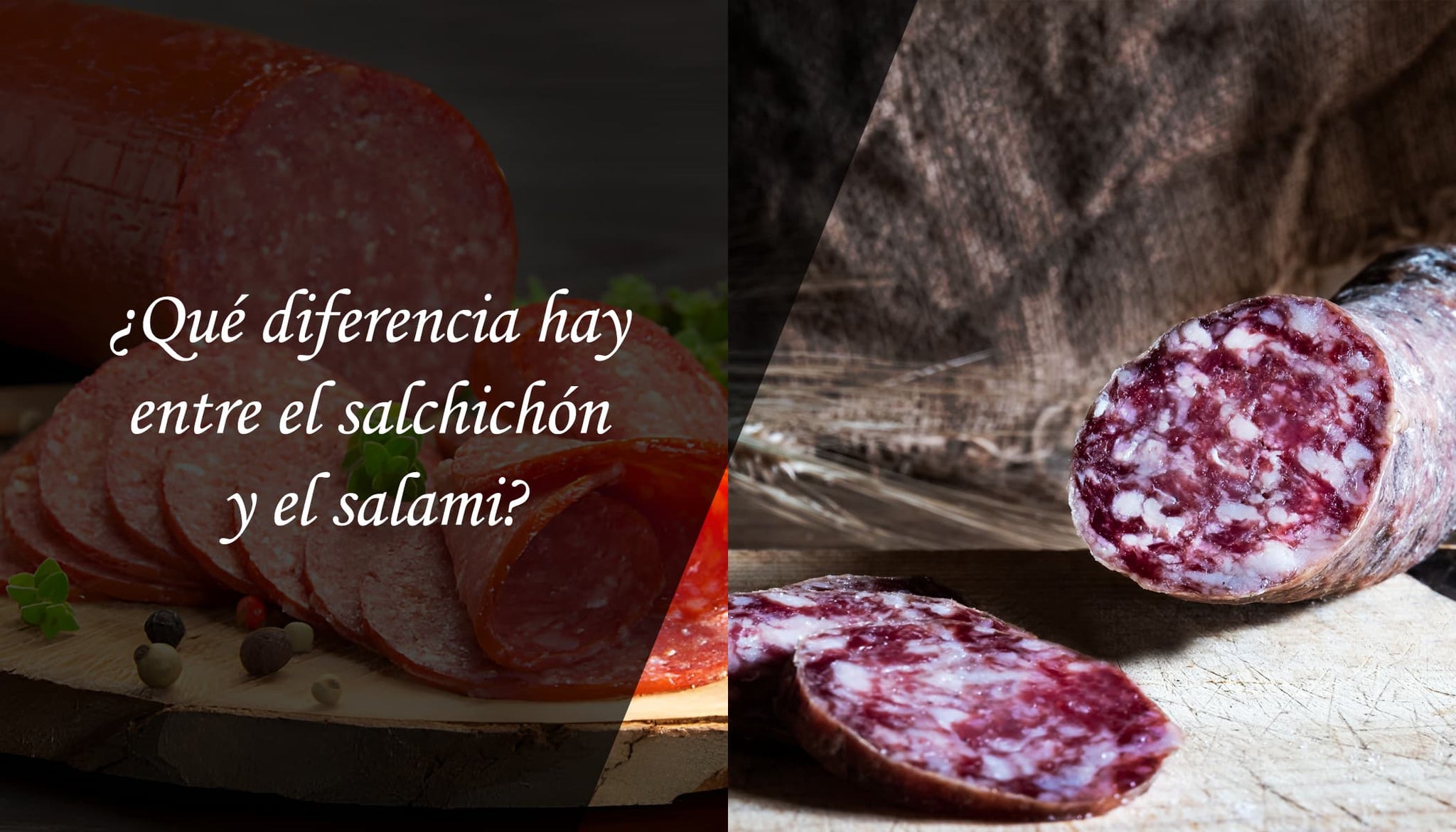 Salchichon iberico vs Salami - Marcelino Ibericos